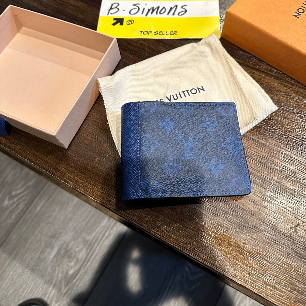 Louis Vuitton cobalt blue wallet